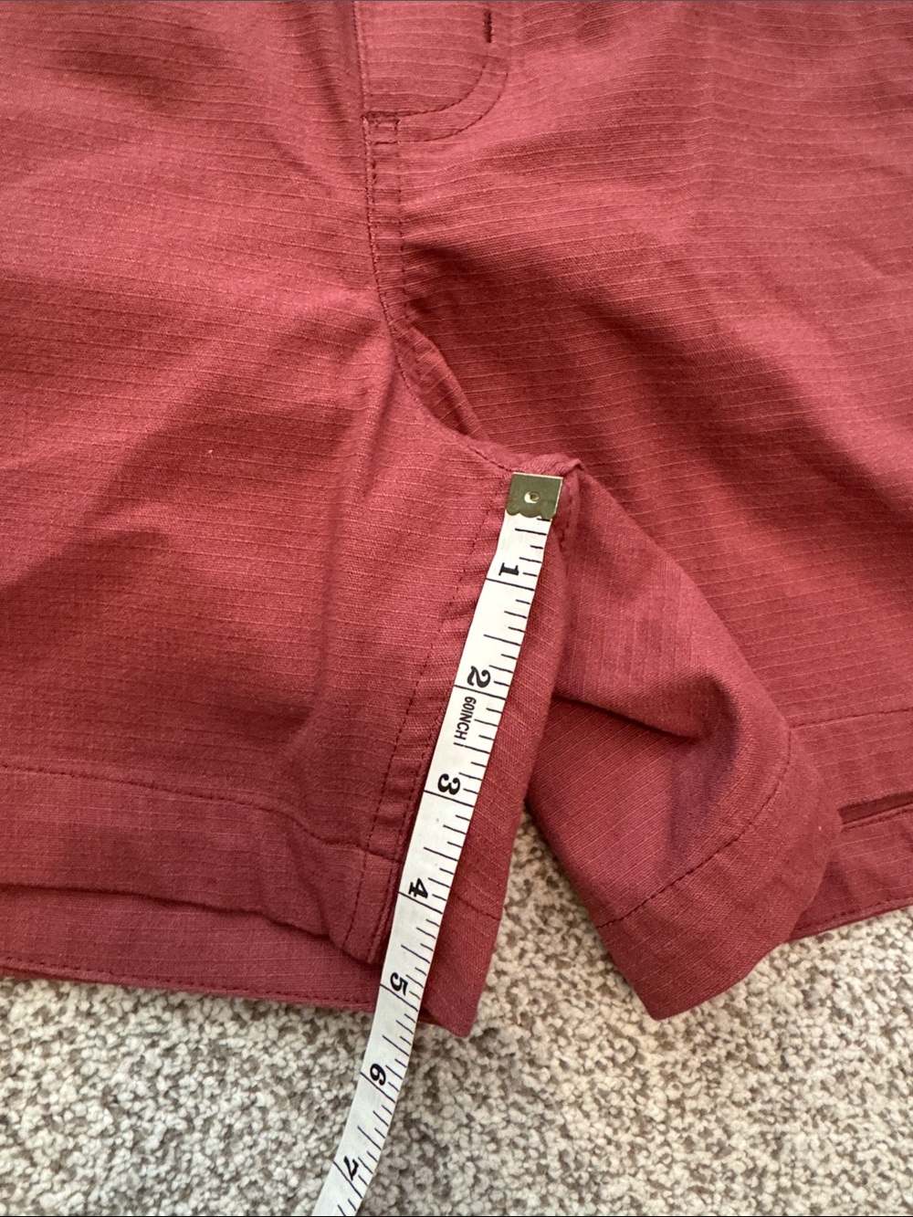 Women’s Carhartt Shorts - Brick Red - Picture 5 of 7